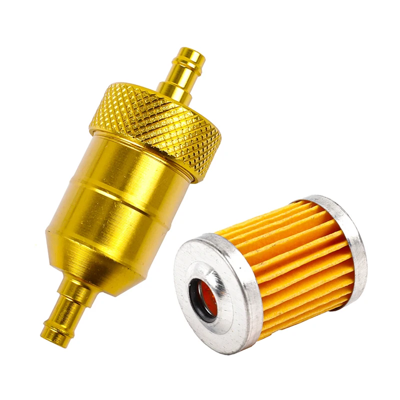 Motorcycle 10pcs/Pack Fuel Filter Element For Reusable Washable Petrol Gas Chopper Bike ATV Quad Go Kart Buggy Snowmobile