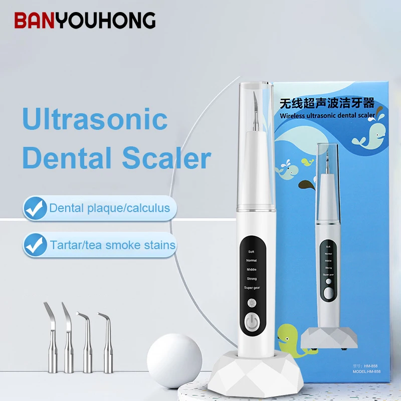Ultrasonic Dental Scaler Teeth Tartar Stain Tooth Calculus Remover Electric Sonic Teeth Plaque Dental Stone Cleaner Whiten Oral