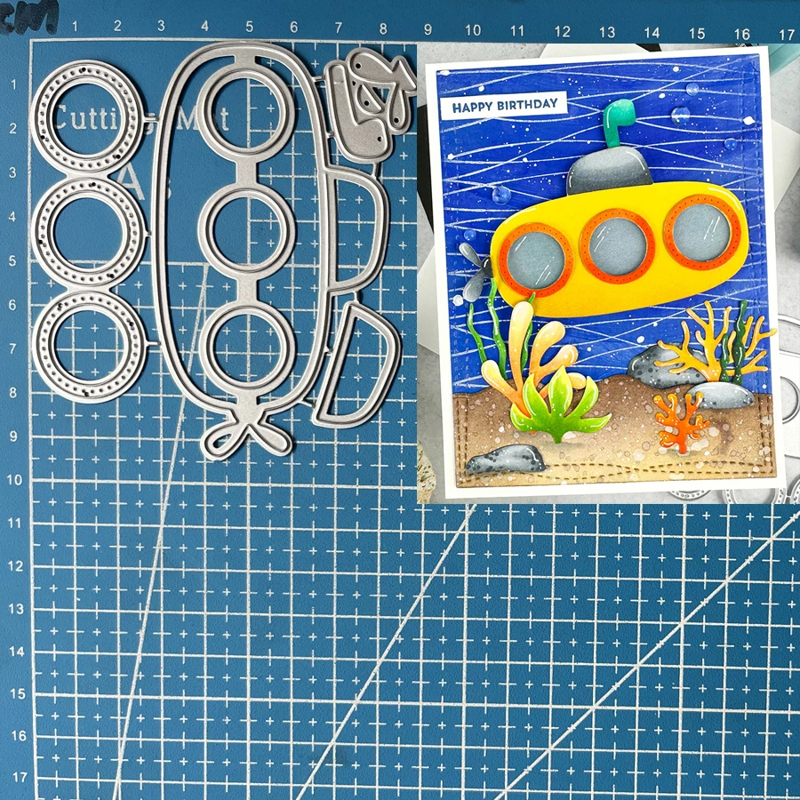 Lucky Goddess Metal Cutting Dies Yellow Submarine Fai Da Te Scrapbooking Album Fotografico Decorativo Goffratura Carta Artigianato