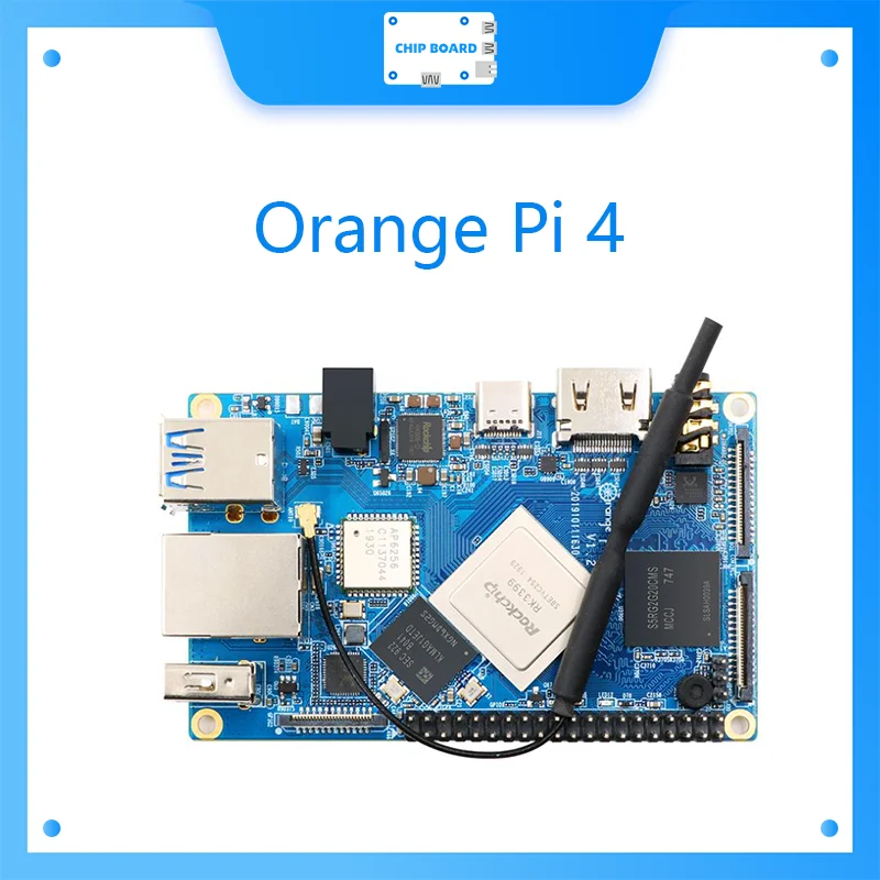 

Orange Pi 4 4GB DDR4+ 16G EMMC Rockchip RK3399 Dual-coreCortex-A72+Quad-core Cortex-A53 Development BoardSupport Android,ubuntu