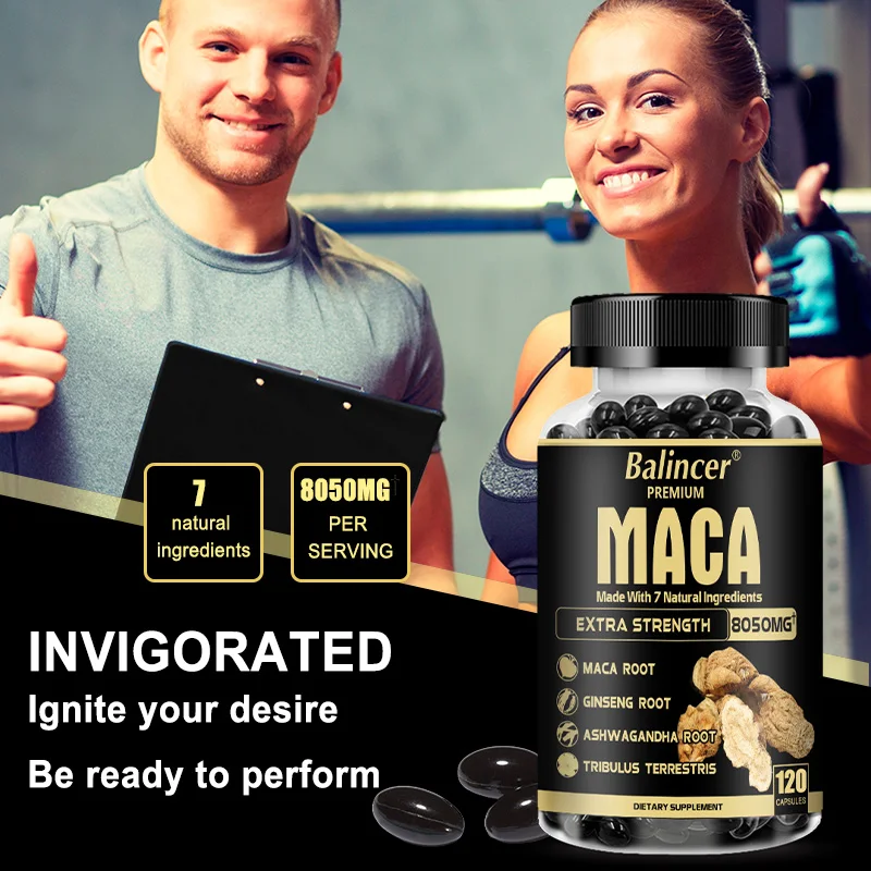 Maca Supplement Balincer with Ginseng Ashwagandha Tribulus Terrestris 8050mg