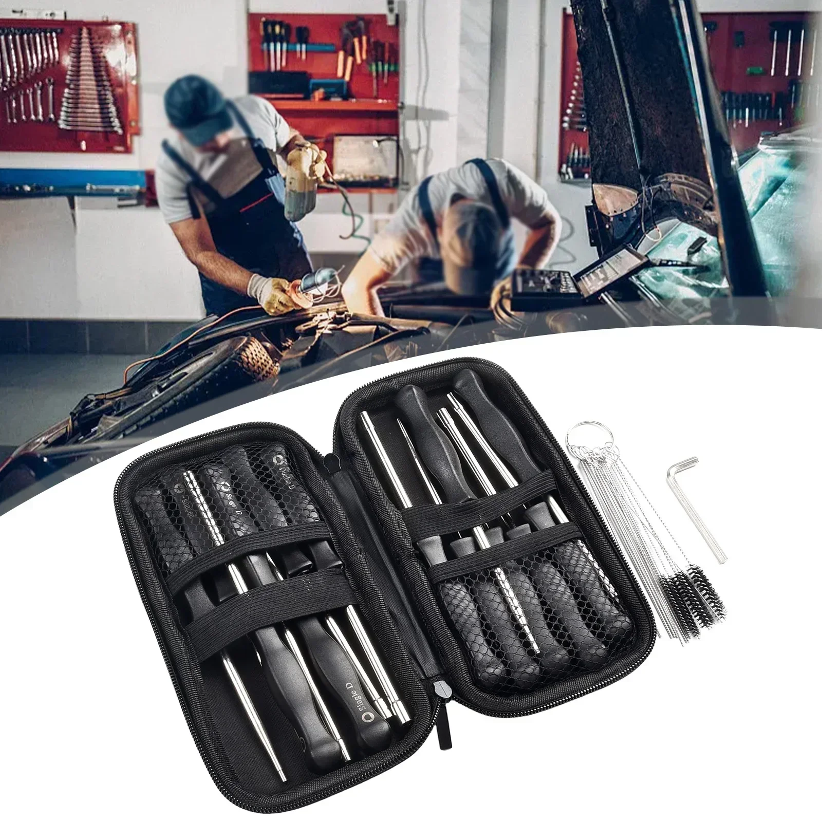 14pcs Carburetor Adjusting Tool Screwdriver Socket Wrench Cleaning