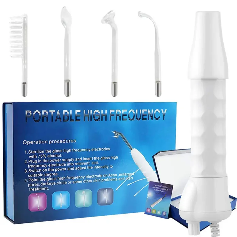 Home Use Anti-aging Acne Treatment Skin  Care Facial High Frequency Wand Machine face beauty device single use rf plasma ablation wand for uterine fibroids treatment