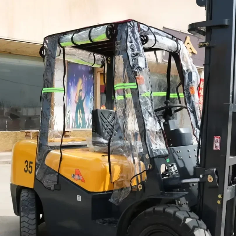 Forklift Rain Cover Car Clothing Thickened Rain Curtain Windshield Awning Suitable Shade Fit For Heli Hangcha Longgong Liugong