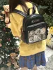 Cute Backpack Bow Large Capacity JK Uniform Shoulder Bag Women Itabag Schoolbags Transparent DIY Tote Handbag 3