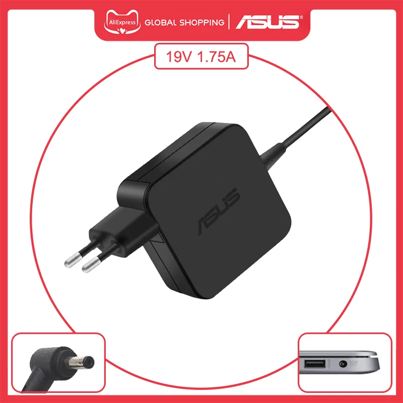 19V175A33W40x135mmACAdapterLaptopChargerForAsusX543MA