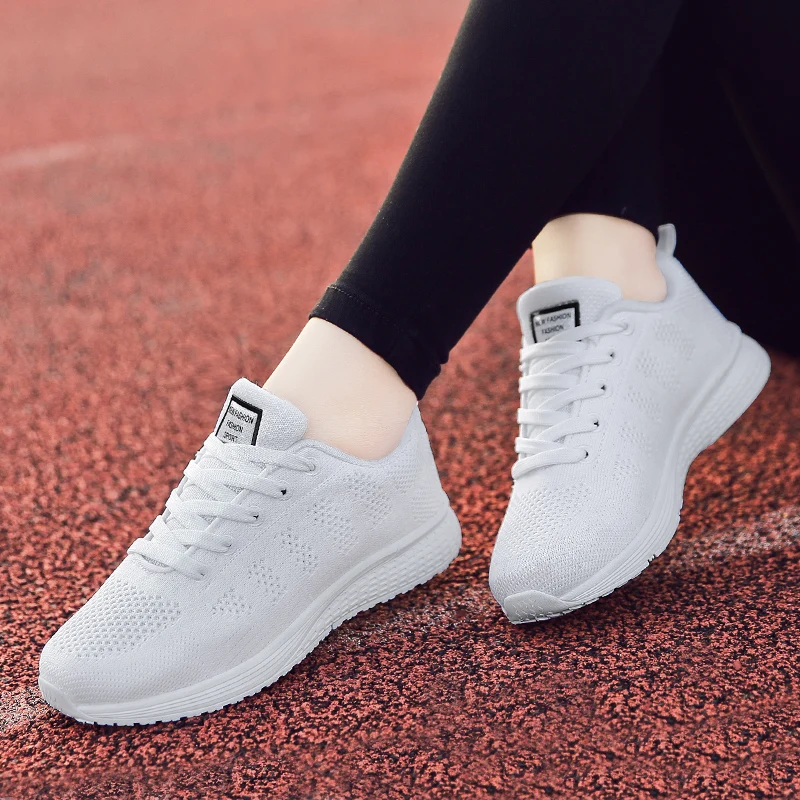 Women's Sneakers Fashion Walking Shoes Casual Lightweight Breathable Soft Lace Up Sport Shoes