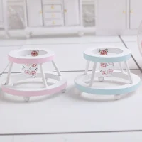 HOUSE Miniatures Baby Walker Toy Simulation Walking Chair Model for 1:12 Dollhouse Accessories 1