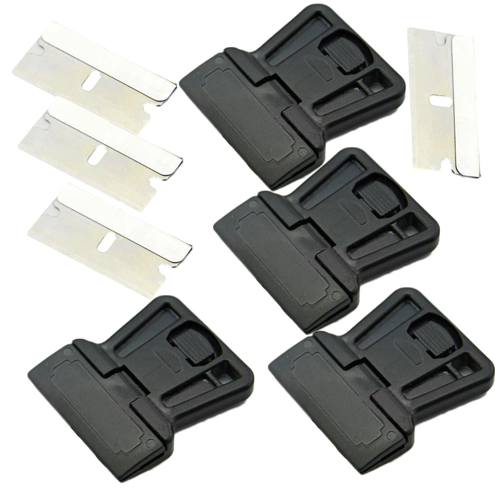 

Black Scraper Cleaning Crafts DIY Decals Handle Holder Mini Painting Safety Single Edged Tool Useful Accessories