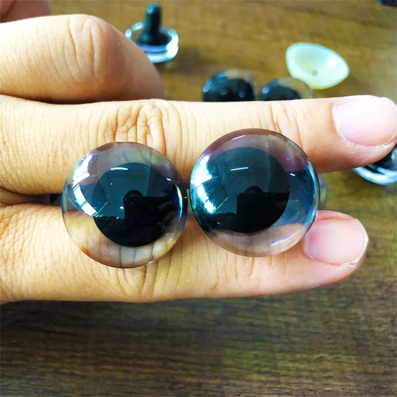 10/20pcs 16/18/25 mm 3D comical Clear toy safety strange eyes doll eyes eyes with hard washer-size option 6