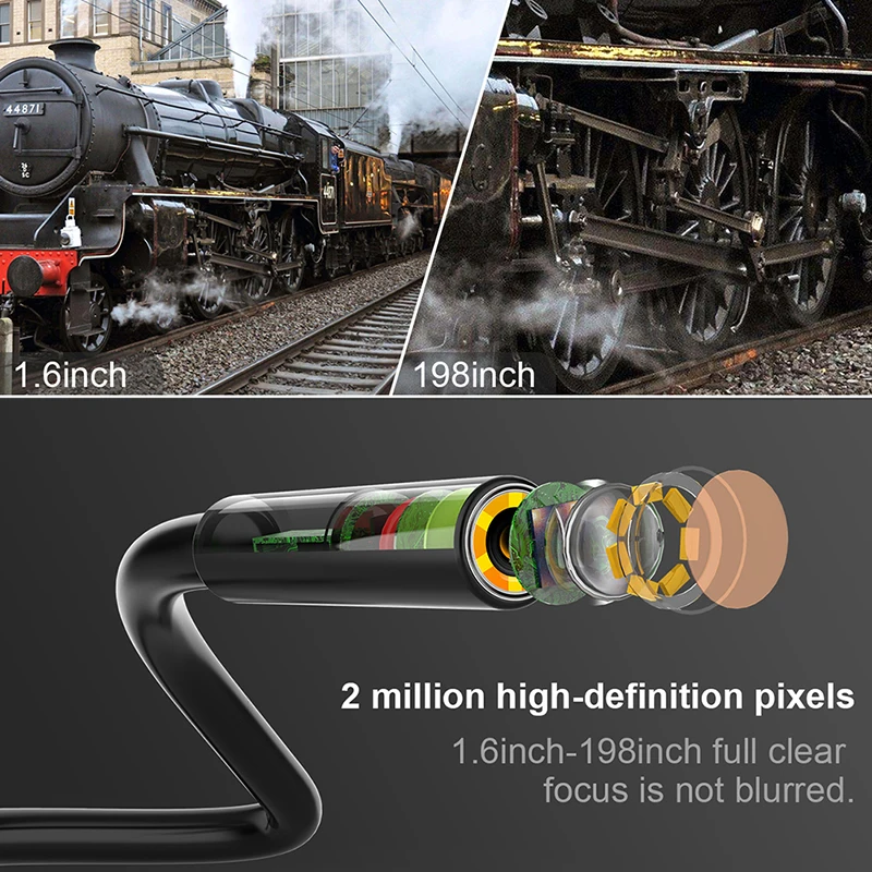 Industrial Endoscope Borescope Camera with Light 4.3