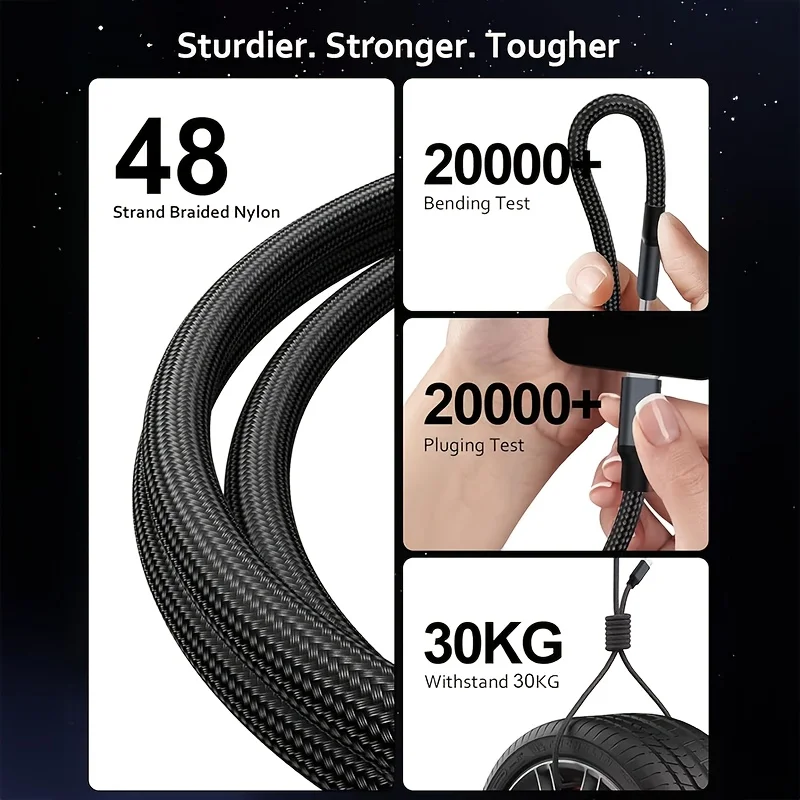 ASUS 60W Magnetic USB-C to Lightning Fast Charging Braided Cable