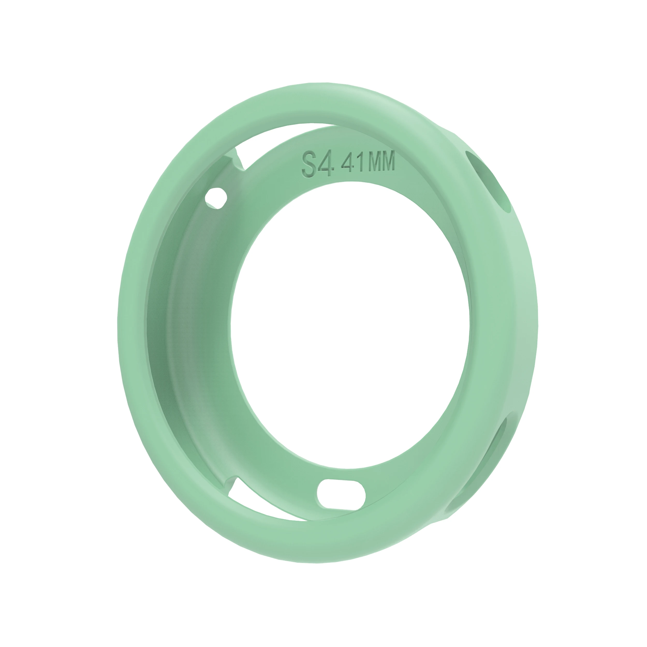 Enhanced Protective Silicone Case for Smartwatch 41mm, Soft TPU Full Body Cover with Hollow Design