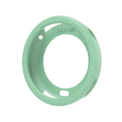 Enhanced Protective Silicone Case for Smartwatch 41mm, Soft TPU Full Body Cover with Hollow Design (Pale blue)