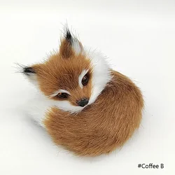 Charming Animal Figurines Collection - Whimsical Rabbit, Owl, Cat, and Fox Home Decor Gift (Fox Coffee B)