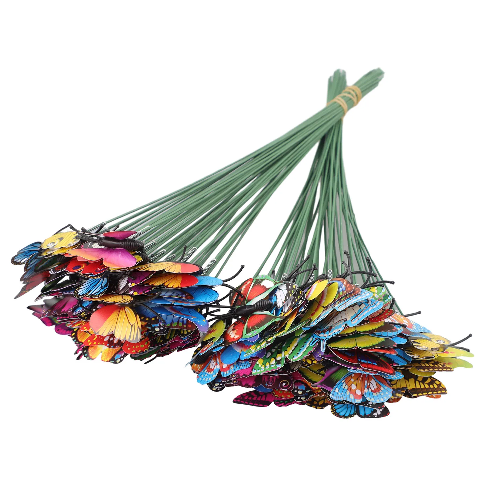 Decoration Garden Butterflies 100pcs 4cm DIY Fairy Decor Garden Decorat Home Ornament Pot Outdoor PVC Brand New