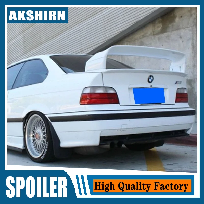 Per Bmw E36 M3 Spoiler 1990-2000 Bmw Serie M3 Spoiler Con Luce Abs Plastica Materail Spoiler Non Verniciato Per Bmw E36 M3 Spoiler