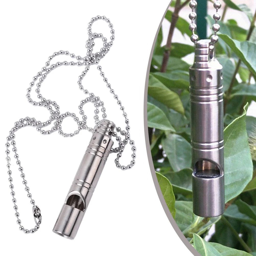 

Свисток Ti из сплава, портативный свисток для улицы, инструмент для кемпинга, пешего туризма, аксессуары для кемпинга, долговечный, практичный, 58x10 мм