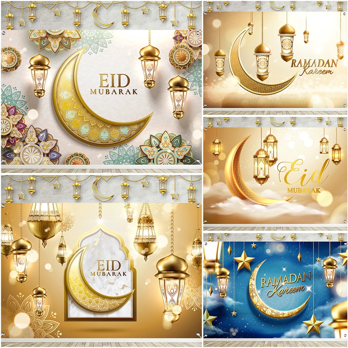 

Eid Mubarak фоны баннер флаг женский для дома Eid Al Adha Рамадан Kareem исламский мусульманский женский Декор Eid Mubarak