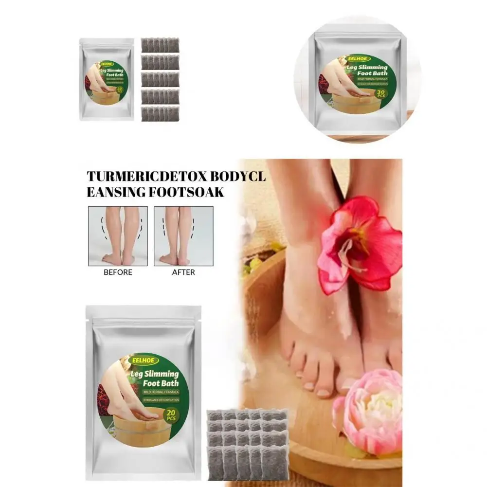 Lightweight 20Pcs Convenient Reduce Swelling Ginger Foot Bag Promote Circulation Herbal Natural for Women |