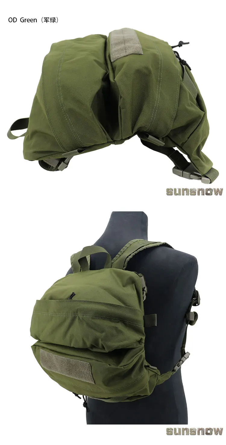 Taktischer Rucksack mit Schnellverschluss, oberes Erweiterungspaket, obere Tasche, multifunktionales Erweiterungspaket, Tarnrucksack – Detail 12