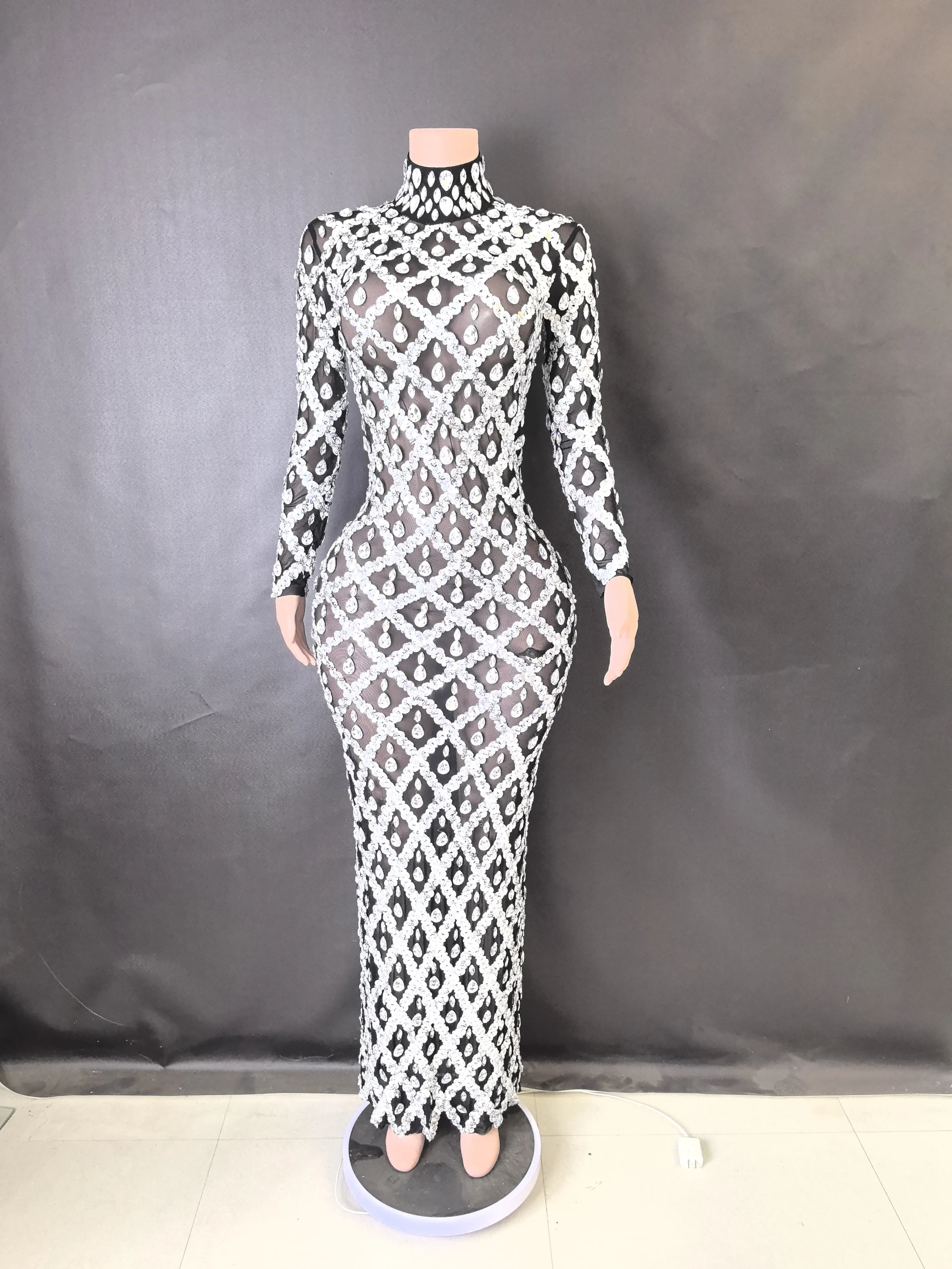 المرأة مثير المرحلة الساطع حجر الراين الترتر فستان...