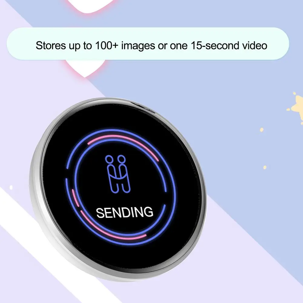 스마트 사이버 배지 E-BADGE 1.7인치 HD 터치 전자 디스플레이 화면, 사진 및 비디오 플레이어 애니메이션 주변 기프트