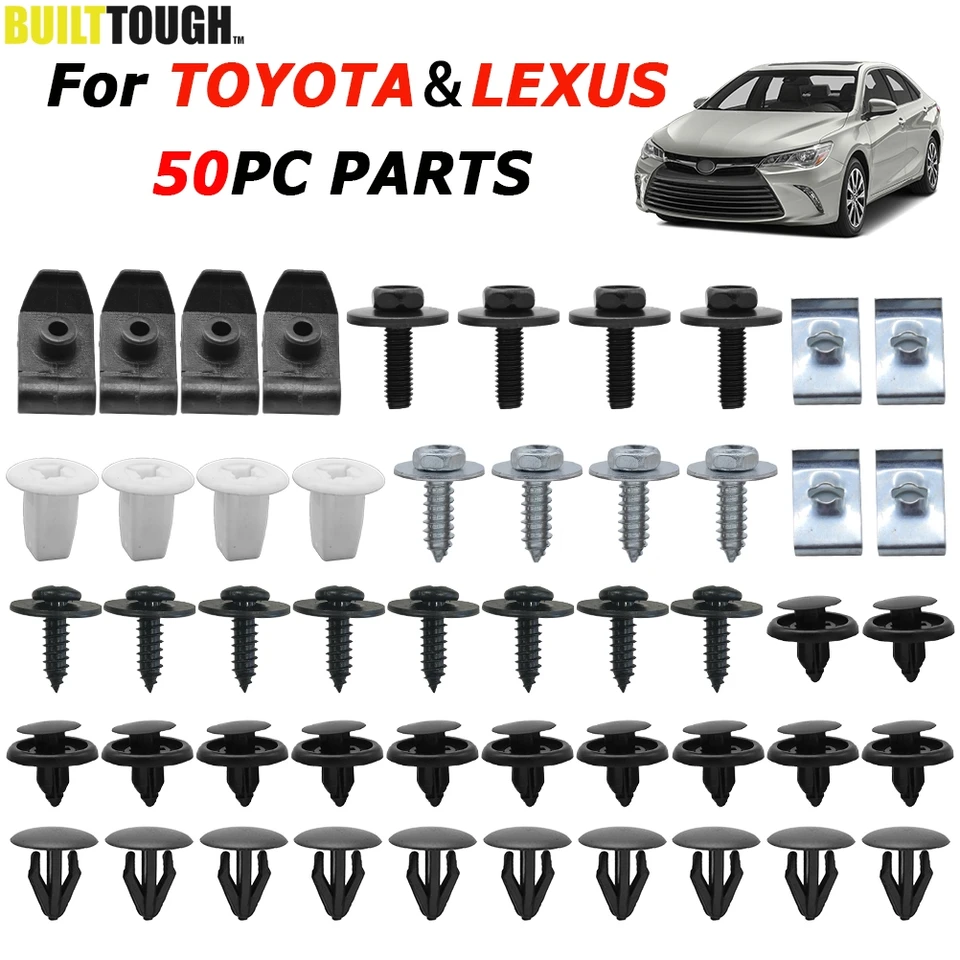 50 Clips De Fixation Pour Bouclier De Protection Moteur & Pare-chocs - Nissan, Infiniti - Facile à Monter