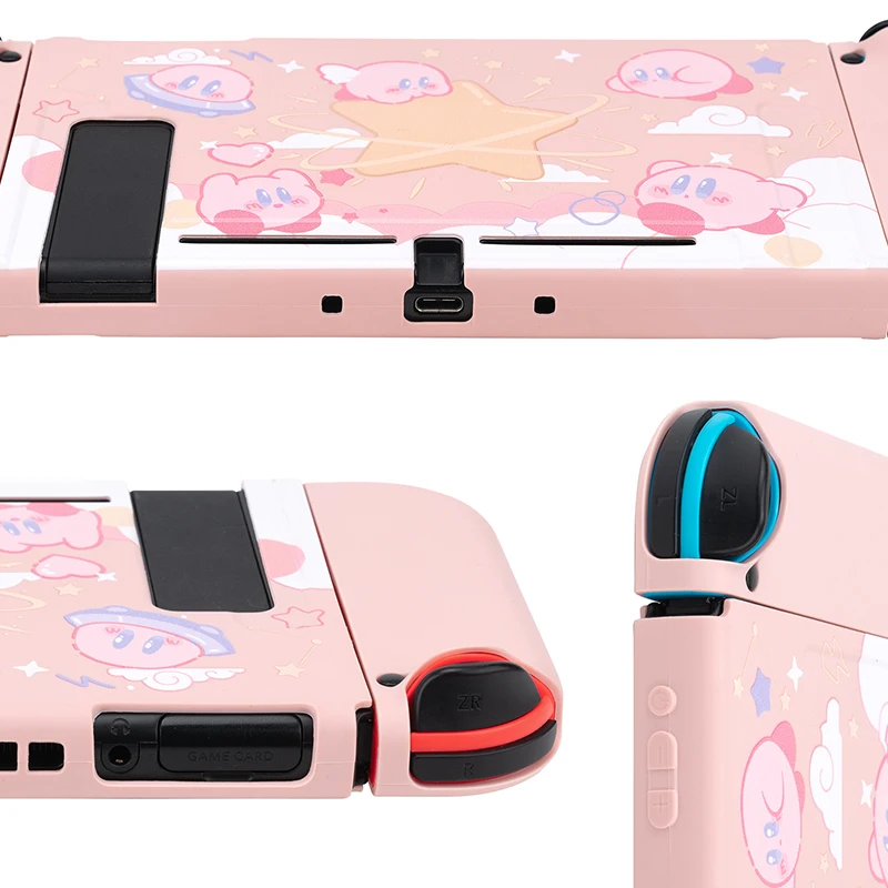 New Switch Oled Protective Case Shell for Nintendo Switch NS JoyCon Case Cartoon Pink Soft Cover For Nintendo Switch oled Cover