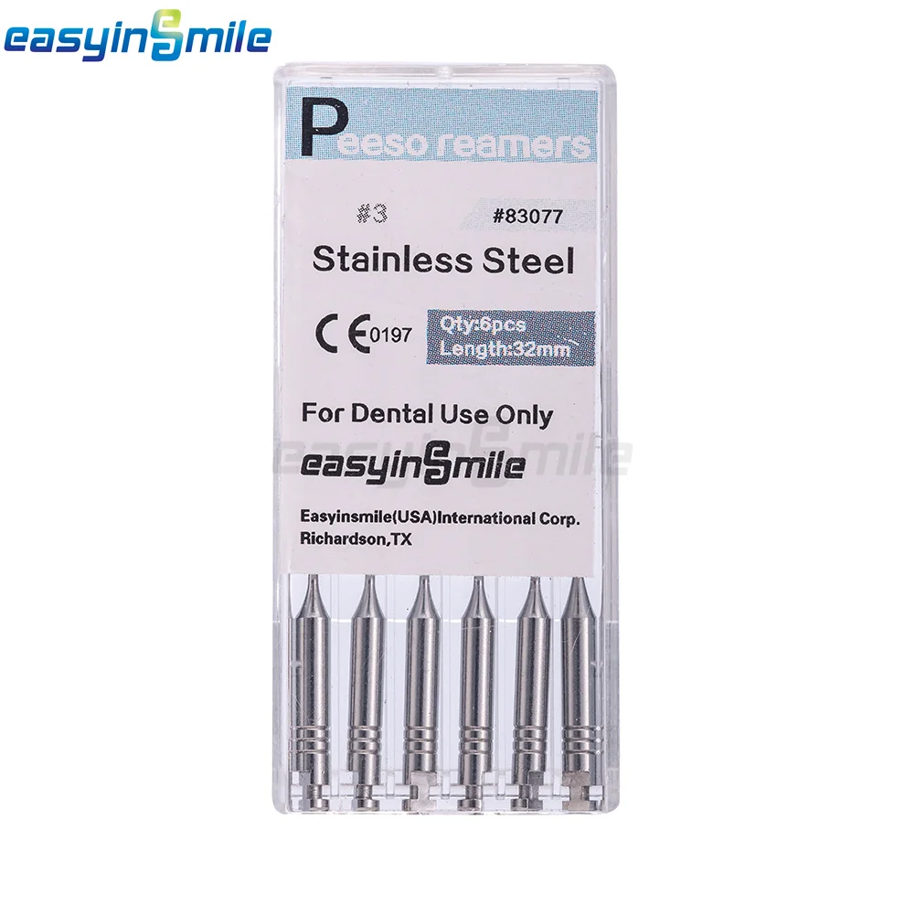 Dentalbohrer Gates Glidden Bohrer Peeso Reamer Endo-Bohrer Endodontische Feilen 32mm für Motoranwendung Edelstahl 6 Stück/Packung – Detail 3