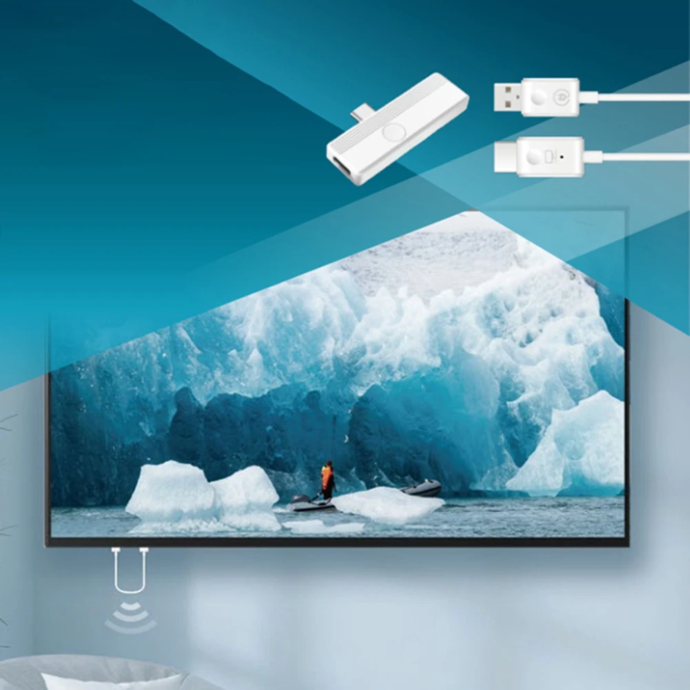C 타입에서 HDMI 호환 비디오 송신기 및 리시버 익스텐더, 무선 익스텐더, 아이폰 15, 화웨이 휴대폰, 노트북, PC, TV용