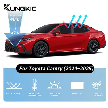 Snap-on Sunshade for Toyota Camry XV80 2024 2025 – Front, Rear, and Side Windows