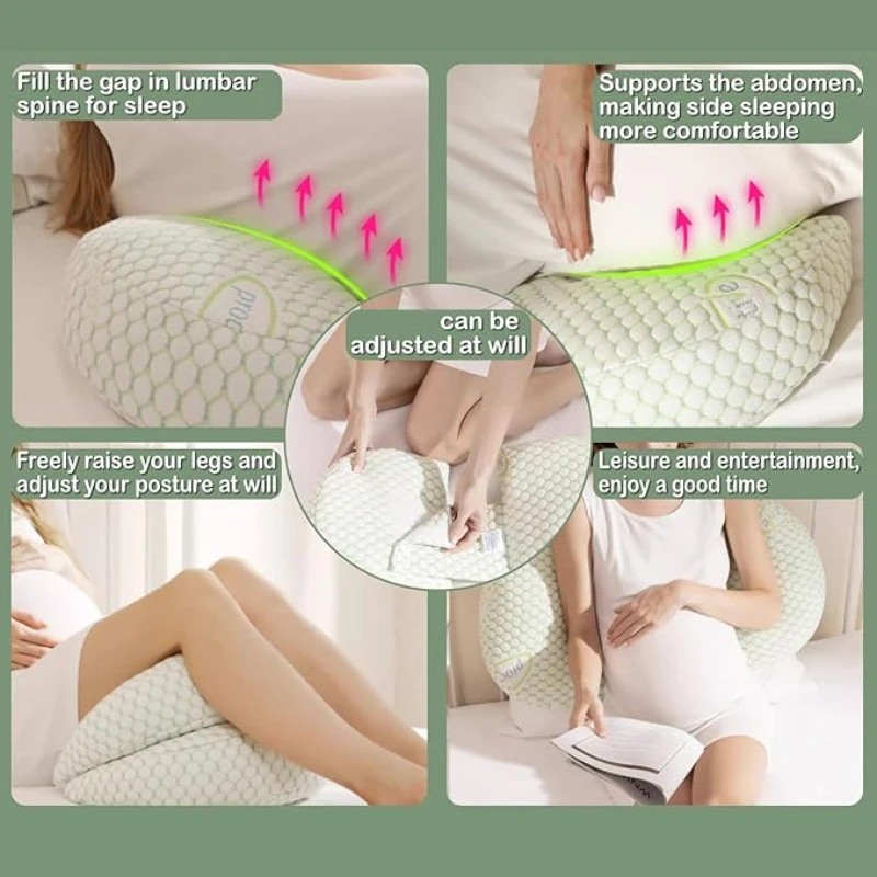 Pregnant Women's Pillow to Protect Waist Side Sleeping Support Abdomen H-shaped Sleeping Side Cushion pregnancy pillow