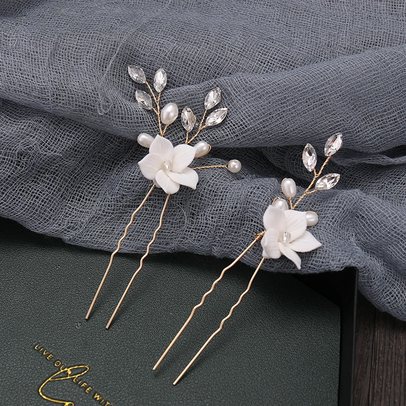 Mix Style Elegant Crystal Pearl Flower Hair Jewelry Wedding Hair Accessories Comb Bridal Clips tiara hair ornaments