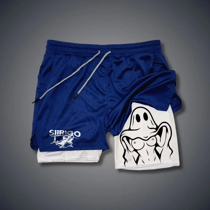 Рисунок 2 - Двухслойные шорты для фитнеса для мужчин