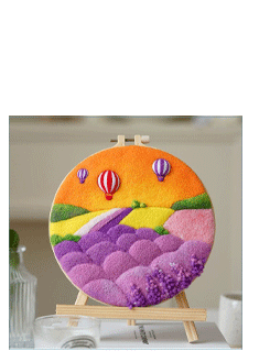 Description Picture 6 of itemRUOPOTY 1 Pack Parrot Pattern Wool Felting Painting Kit Kit Beautiful Flower Funny Diy Felt Crafts Package Felt Needle For Gift