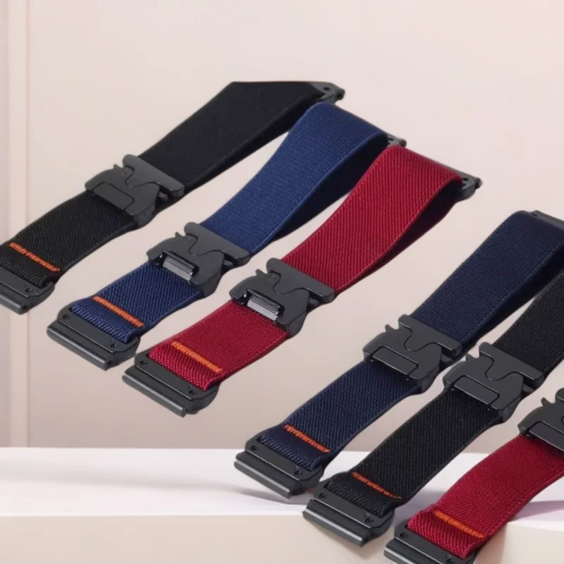 Breathable Adjustable Nylon Elastic Parachute Wristband in Vibrant Colors