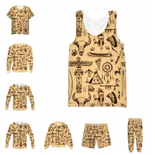 

vitinea New 3D Full Print Indian pattern T-shirt/Sweatshirt/Zip Hoodies/Thin Jacket/Pants Four Seasons Casual Q03