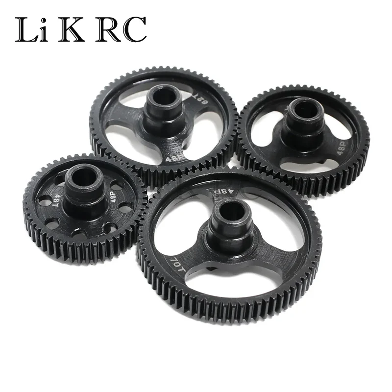 Стальная зубчатая передача 48P 48T 55T 62T 70T для Traxxas 1/10 4-Tec 2,0 3,0 Запчасти для радиоуправляемых автомобилей