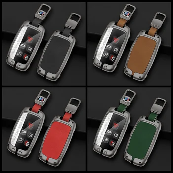 Custodia per chiave auto in lega di zinco Shell per Land Rover Range Rover Sport Evoque Freelander Velar Discovery 4 Jaguar XE XJ XF Guitar - Custodia per chiave auto in lega di zinco Shell per Land Rover Range Rover Sport