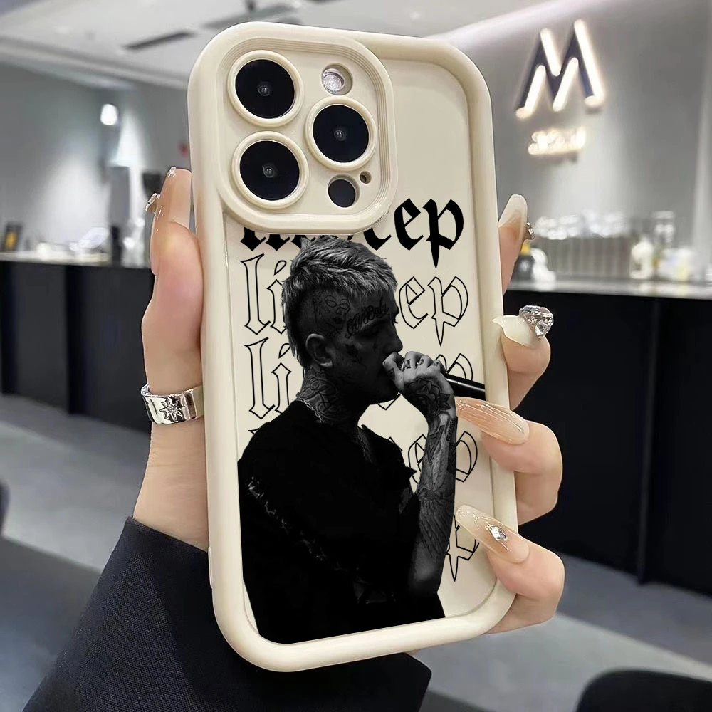 Lil Peep Hellboy Themed Phone Case - Artistic Ladder Design Cover