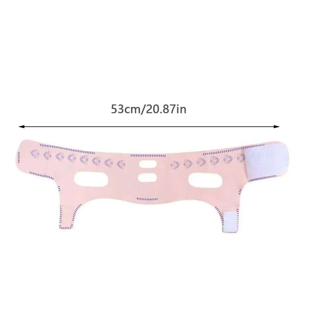 Stretch Design Adjustable V-Shaped Sleep Mask Breathable Elastic Face Sculpting Mask Seamless Lifting Tightening Mask Sleep Mask
