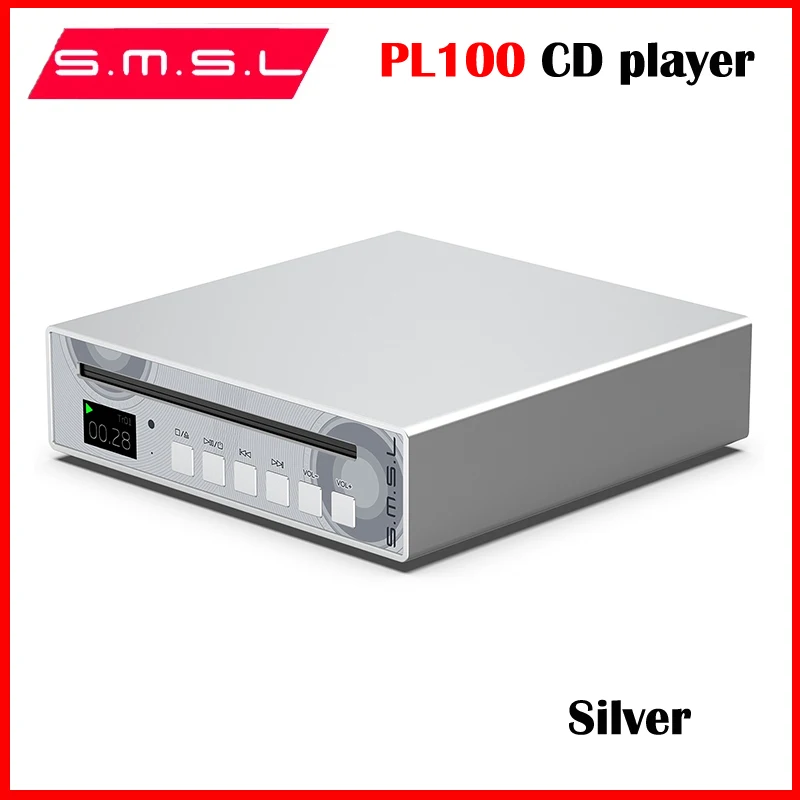 SMSL PL100光同軸ヘッドフォン,CDプレーヤー,リモコン付きデコーダー