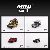 MINIGT In Stock 1:64 Defender 110 90 1989 Japan Diecast Diorama Model Collection Toys 1