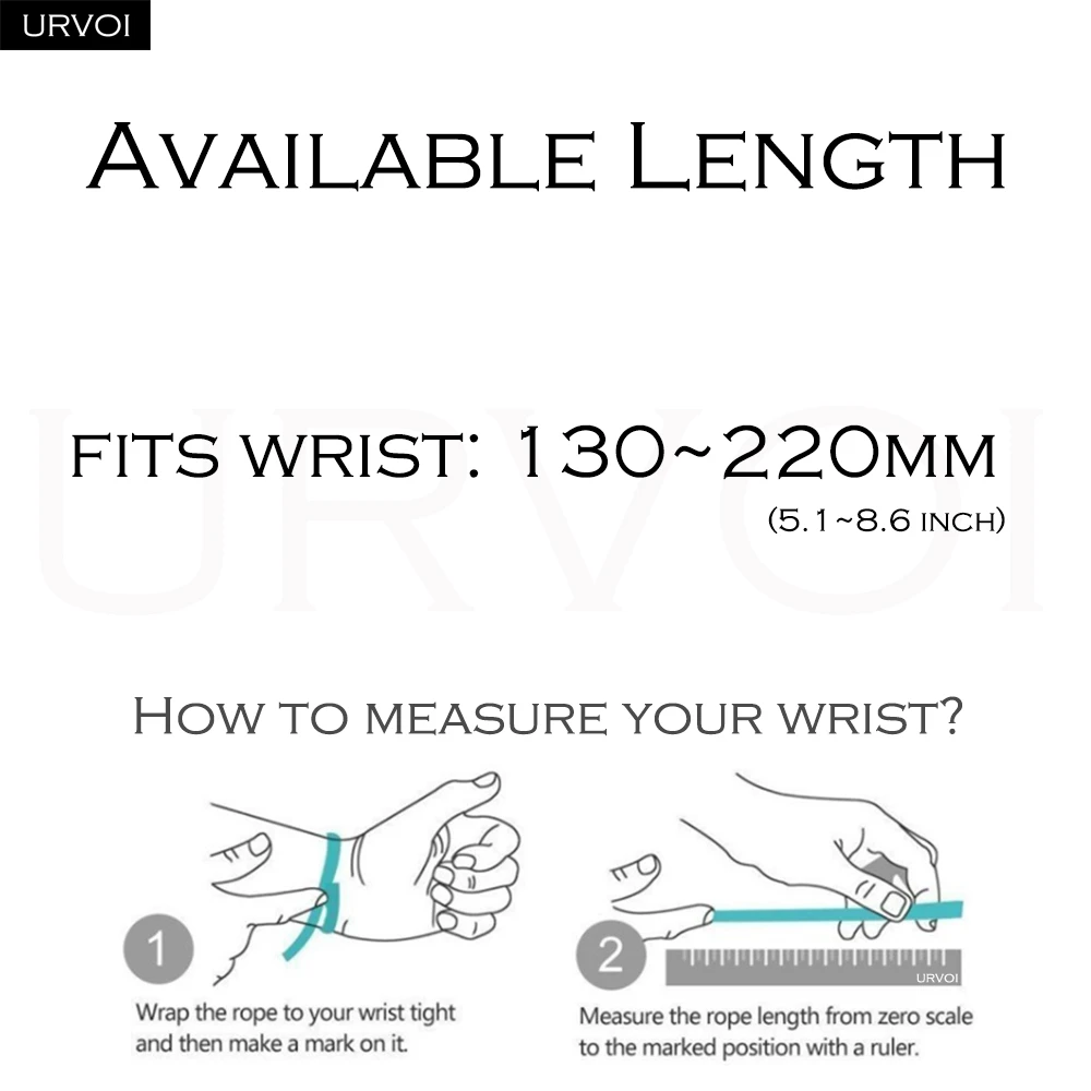 URVOI Performance Band - Breathable Recycled Polyester Elastane Yarn Loop Strap