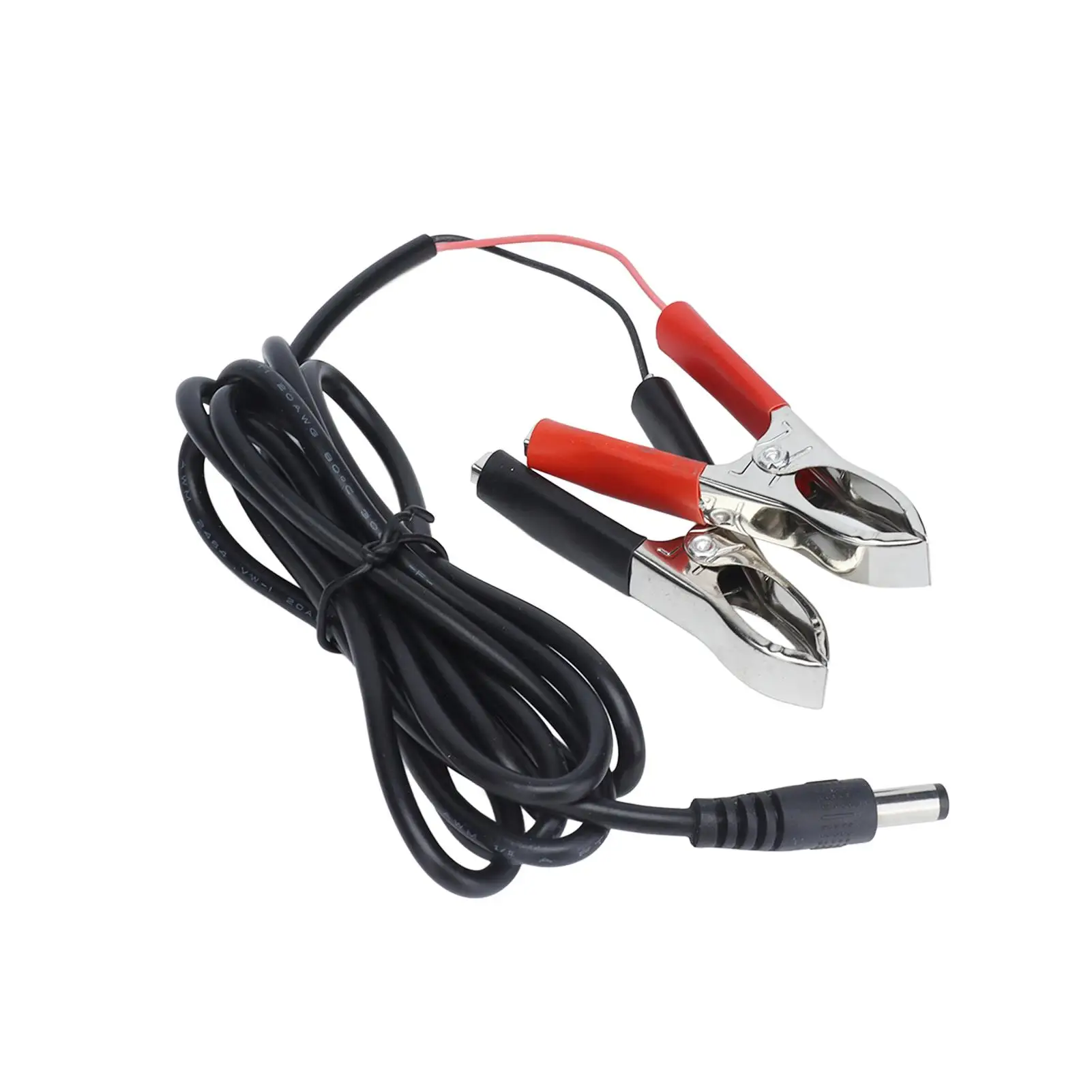 12V-24V Universal Battery Crocodile Clip Cable DC Power Plug Male Connector for LED Light/DVD/Charger