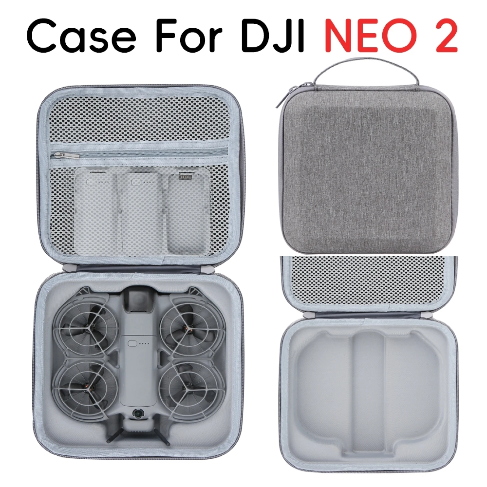 DJI Neo 2 나일론 휴대용 케이스 단색 심플 디자인 방진