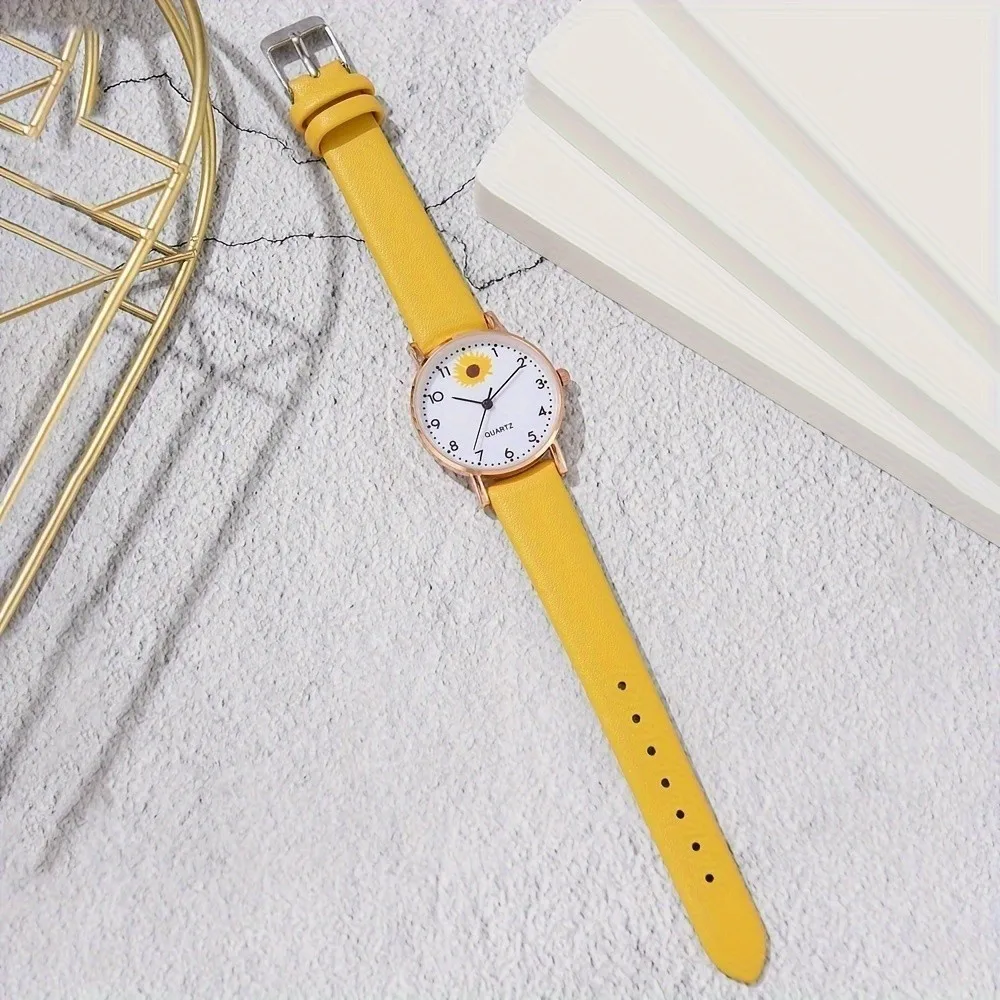 Keglect [Watch+Bracelet] Children's  Quartz Chrysanthemum Cute   5