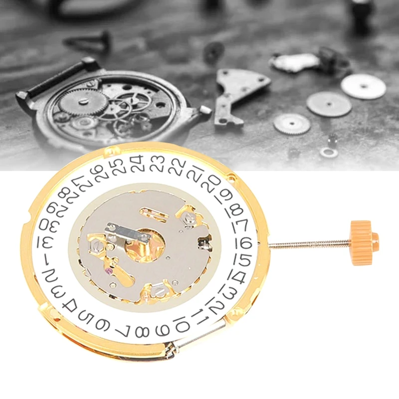 

Часы кварцевые 6004D с механизмом 6004Two и A Half, с календарем