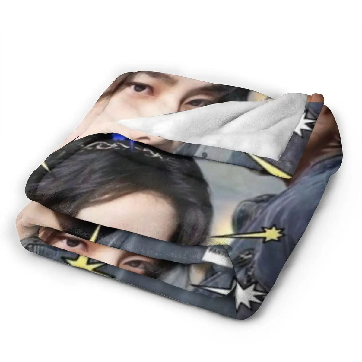 Hot-KPOP-Like-Stray-K-Kids-Hyunjin Warm Flange blankets Soft and comfortable blanket picnic blanket birthday gift 6